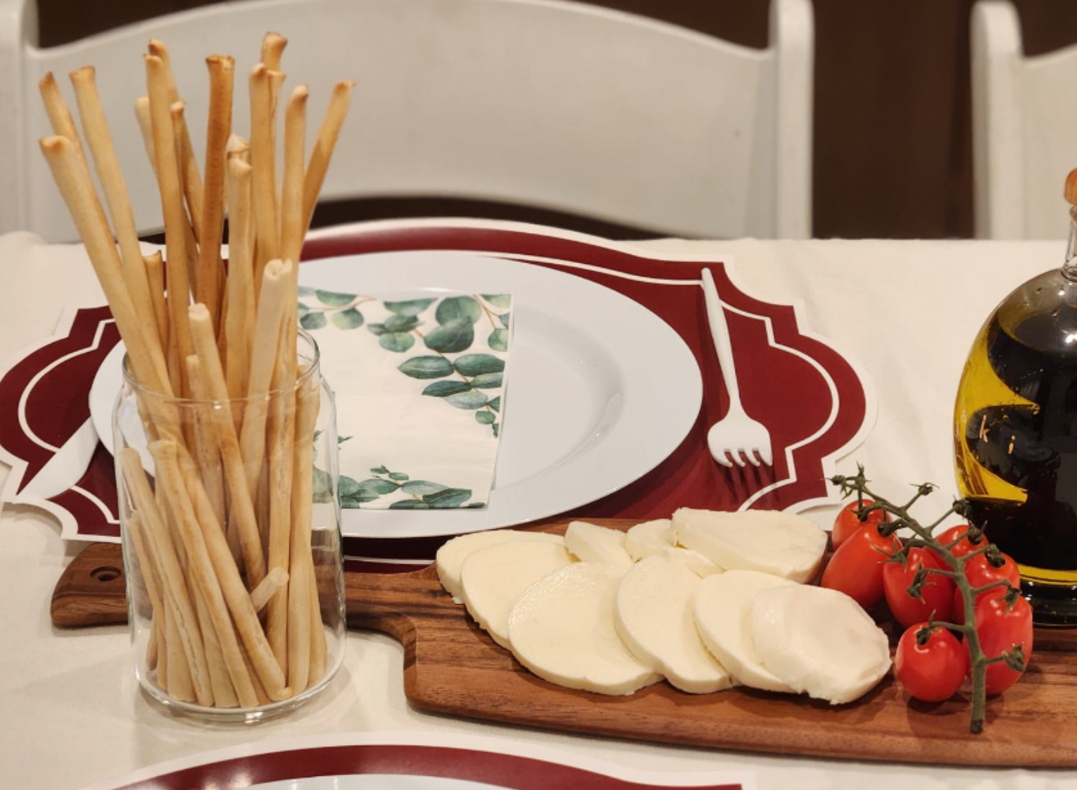 C SQUARED DESIGN - Venta al por mayor Manteles individuales - MANTEL INDIVIDUAL CON ASPECTO DE TEXTURA DE TELA ROJA VINTAGE1