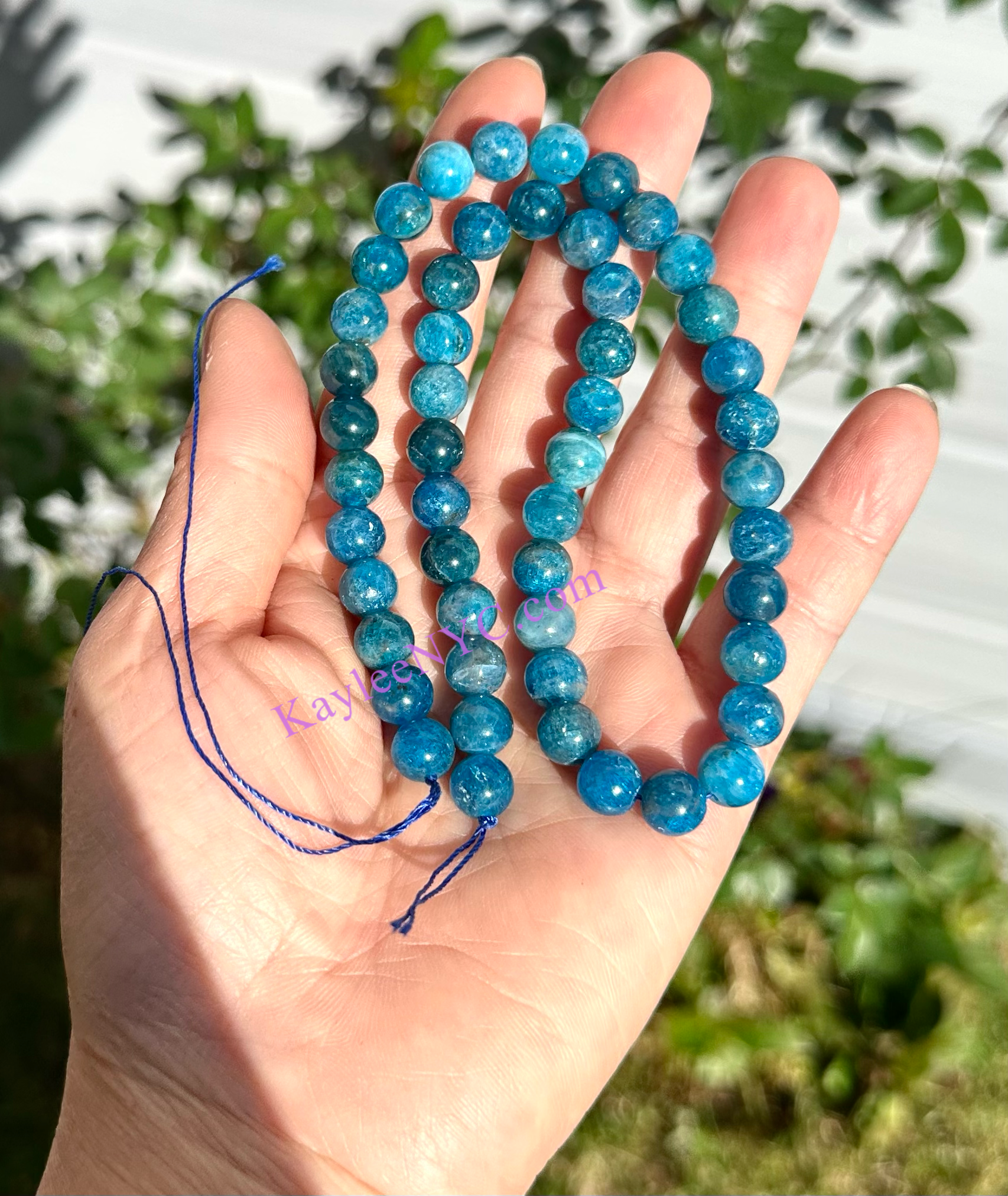 KayleeNYC - Wholesale Beads - Natural Apatite beads 15.5”7