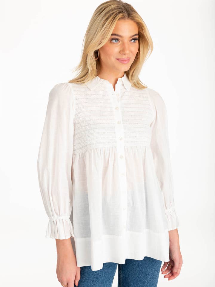 SMOCK POET SHIRT for wholesale by Given Kale