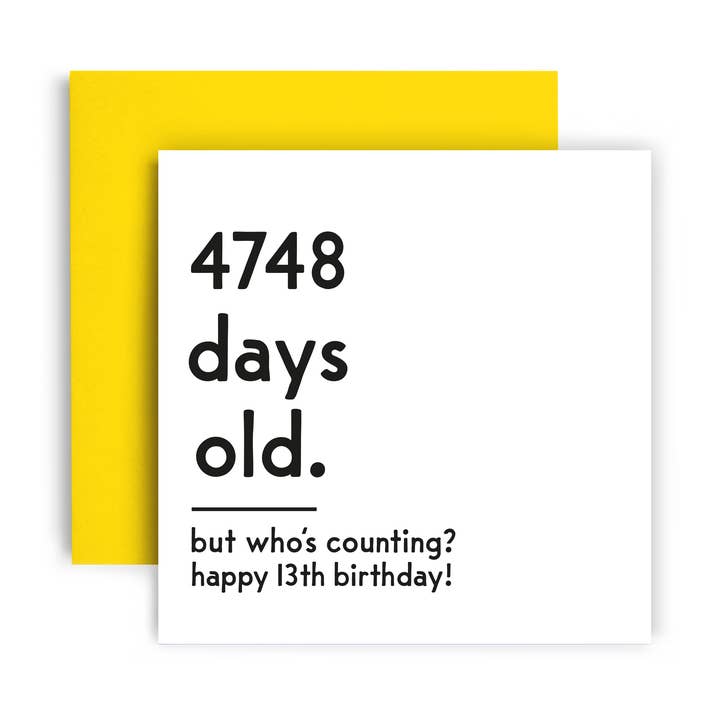 Days Counting Birthday Card for wholesale by Huxters