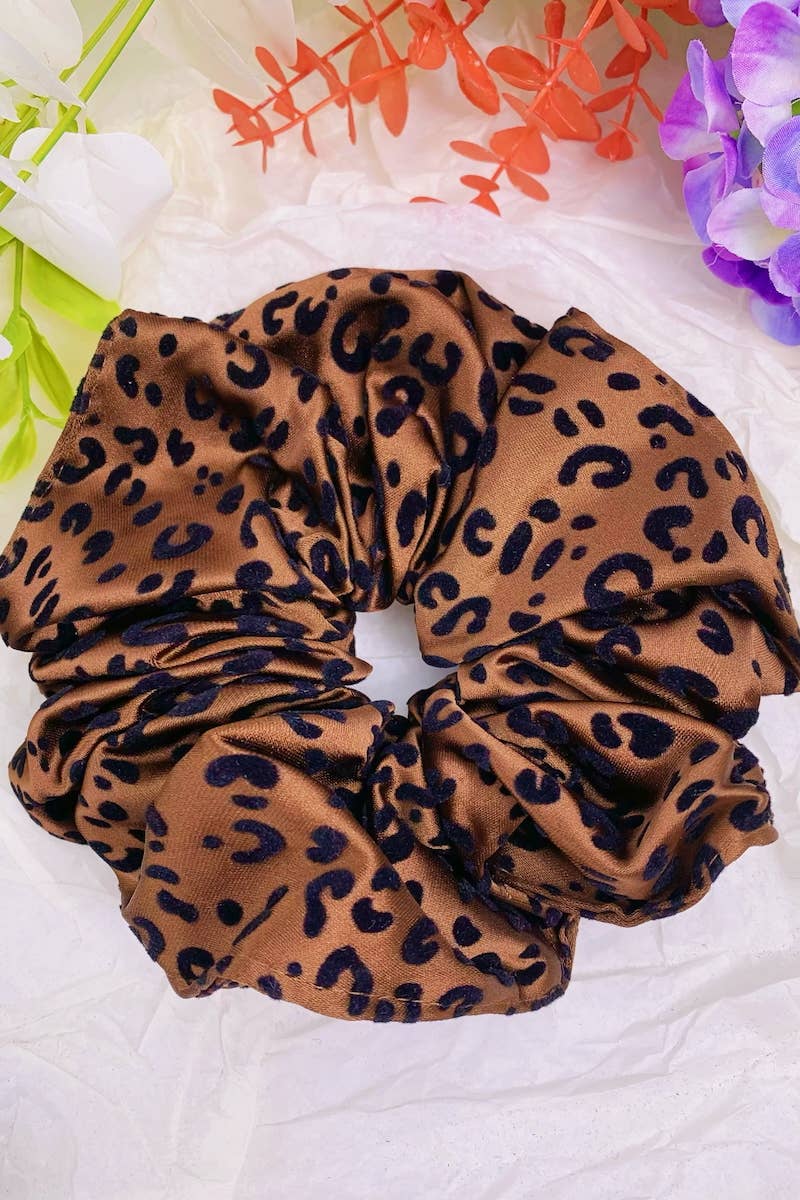 BYREN | ÉLINE L'ATELIER - Wholesale Hair Accessories Set - Women's - Leopard Print Elastic Scrunchies FQ743