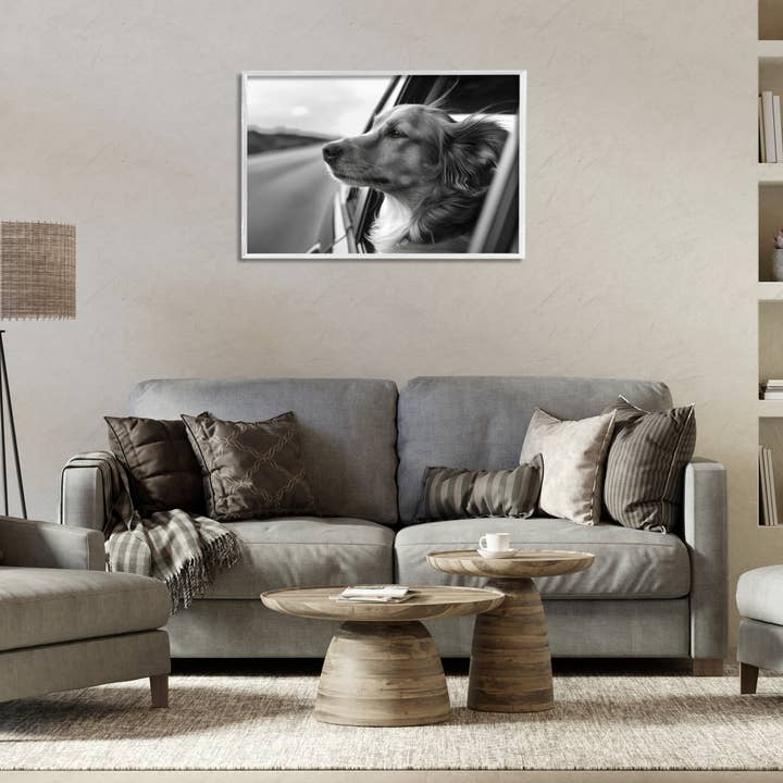 Stupell Industries - Wholesale Wall Sign - Dog Out Car Window - Framed Wall Art6