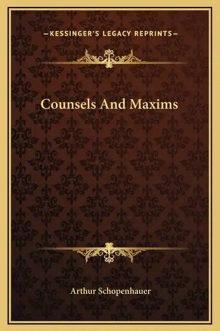 Books by splitShops - Wholesale Book - Adult - Counsels and Maxims - Hardcover0
