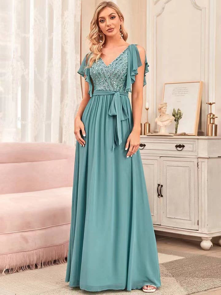 Vestido largo GP501 para venta al por mayor de Invitadissimas