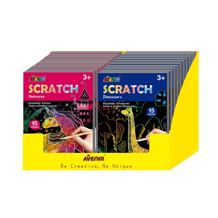 Mini Scratch Book Assorted in Display - 24 pc for wholesale by KidAntics
