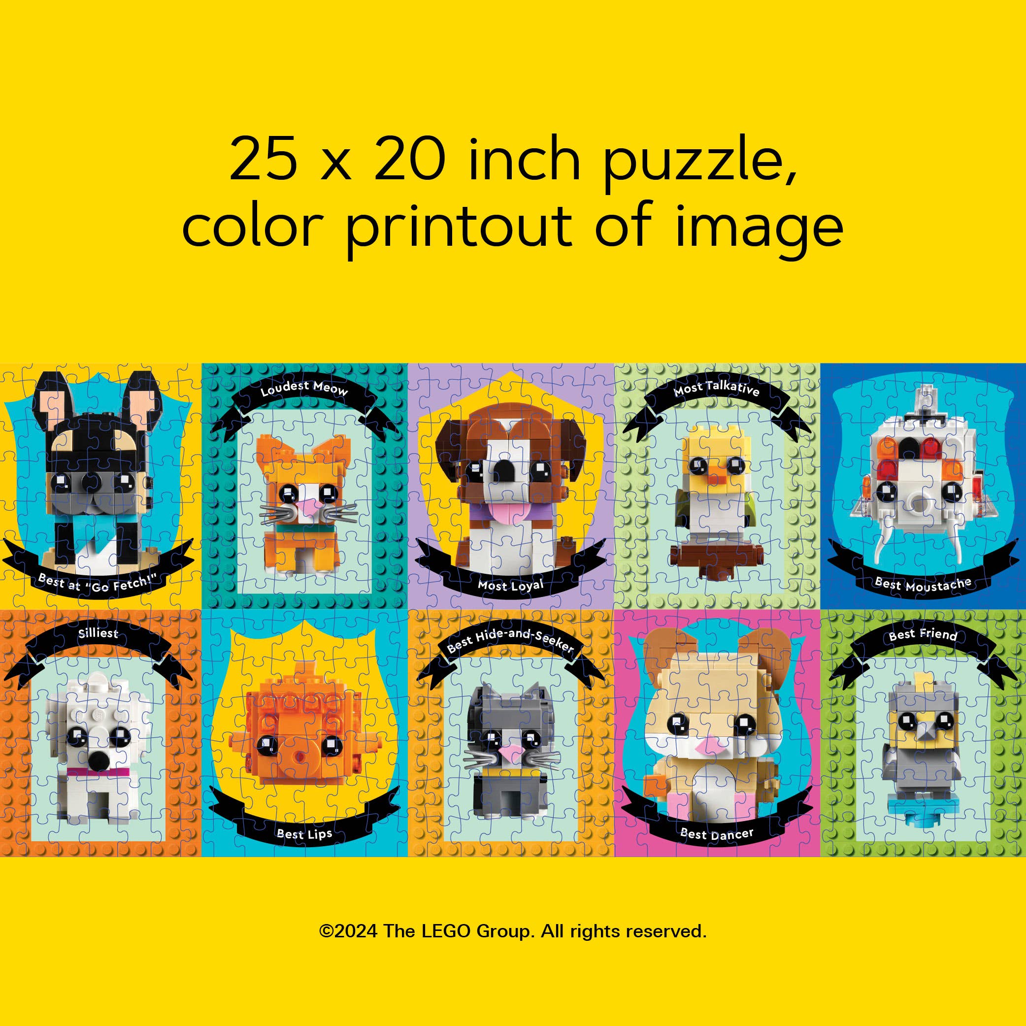 Chronicle Books - Wholesale Puzzle - Adult - LEGO Pet Pals 1000-Piece Puzzle5