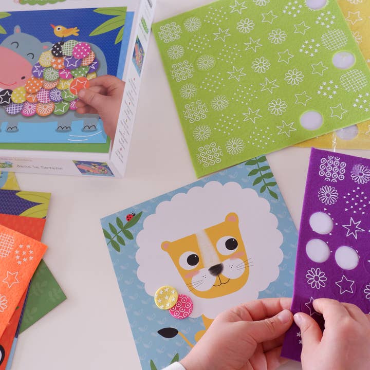 Créa Lign' - Vendita all'ingrosso Kit per lavoretti fai da te - Bambini - Feltro «Nella savana»6