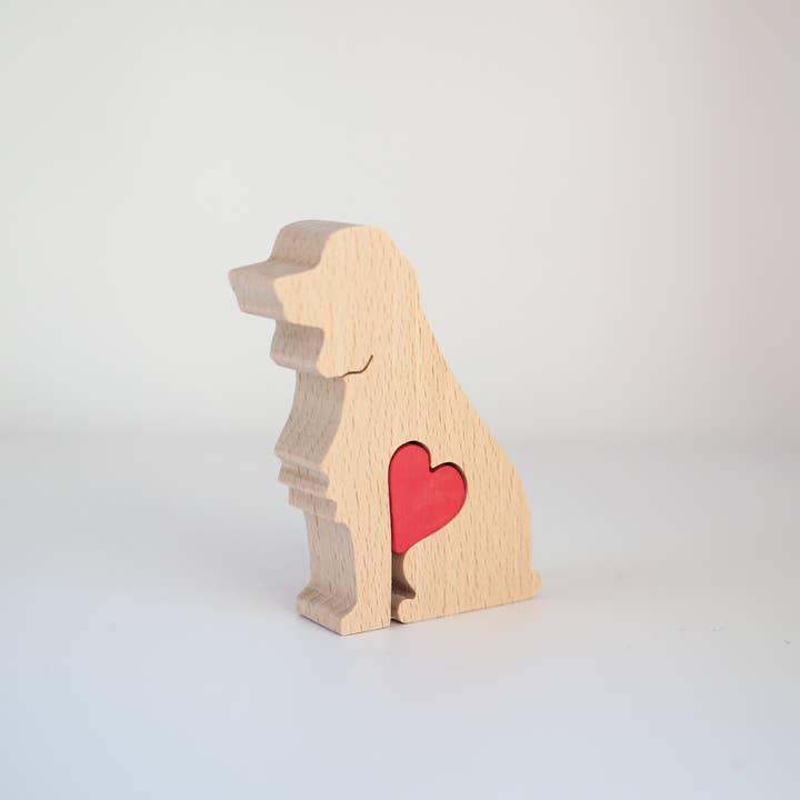 Wood Metamorphosis - Wholesale Decorative Figurine - English Springer Spaniel - Wooden Dog Decorative Statue2