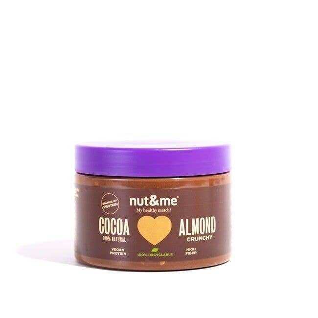 Nut & Me - Venta al por mayor Cremas de frutos secos - Crema Crujiente de Cacao y Almendra 250G Nut & Me
