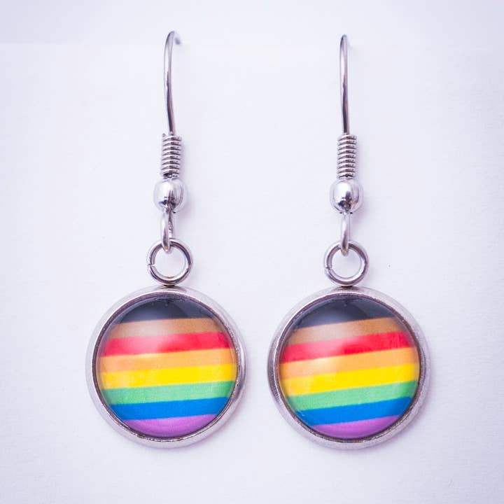 Crafty Queer Studio - Wholesale Stud/Post Earrings - Inclusive rainbow LGBTQ+ earrings - stud or dangle6