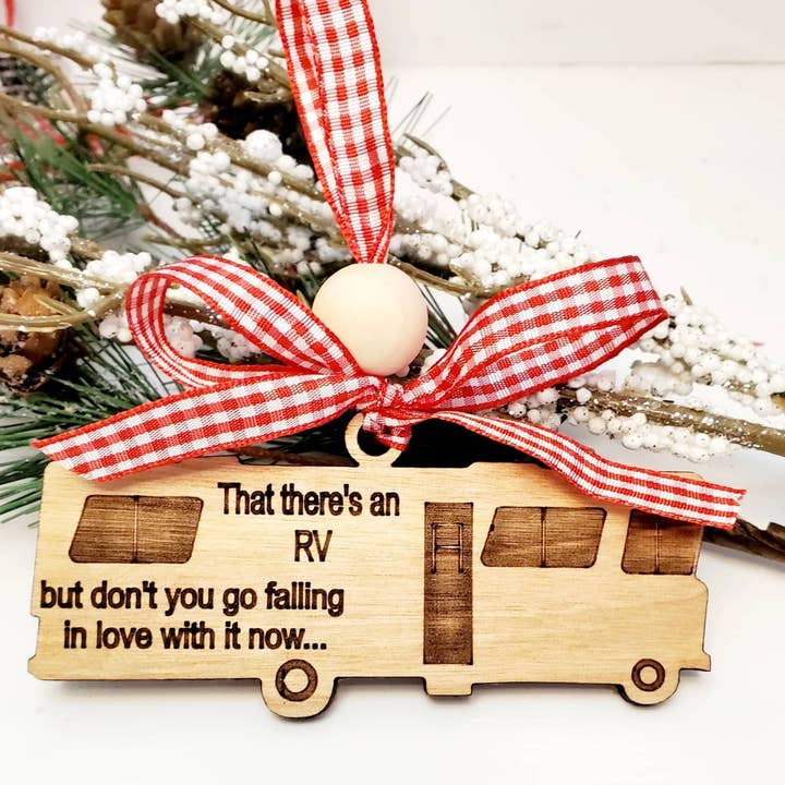 Cul de Sac Critters - Vente Objets de décoration - Décoration de Noël That There's an RV - Décoration amusante pour camping-cars
