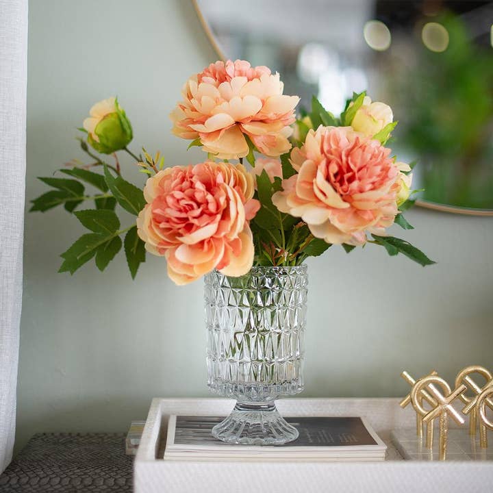 A&B Home Group Inc. - Wholesale Artificial flowers - 37x12x4" Coral Peony Elegance Bouquet1