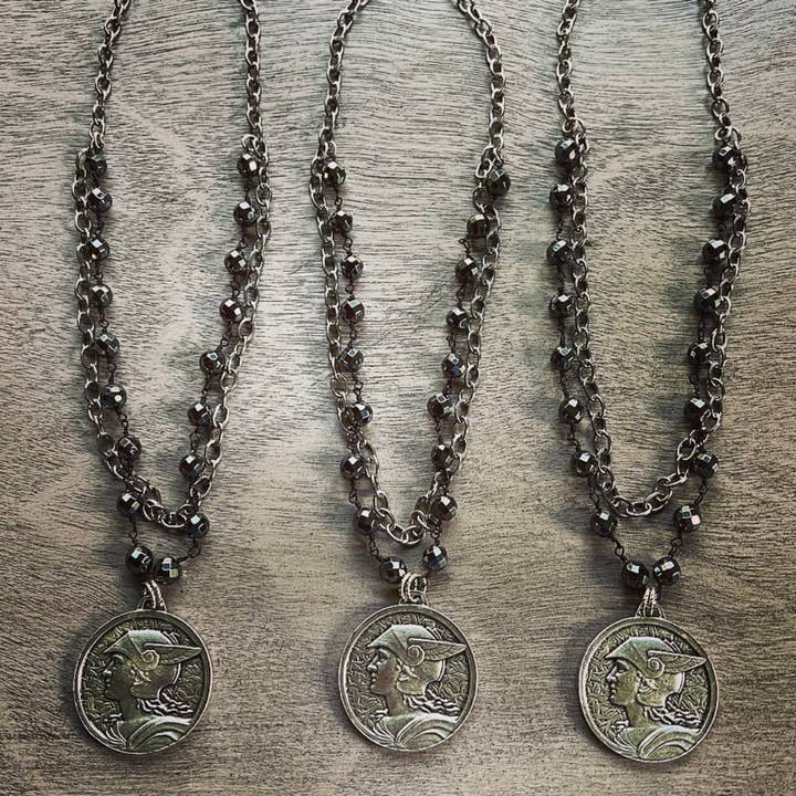 Chasing Cherubs - Wholesale Pendant/Charm Necklace - Mercury