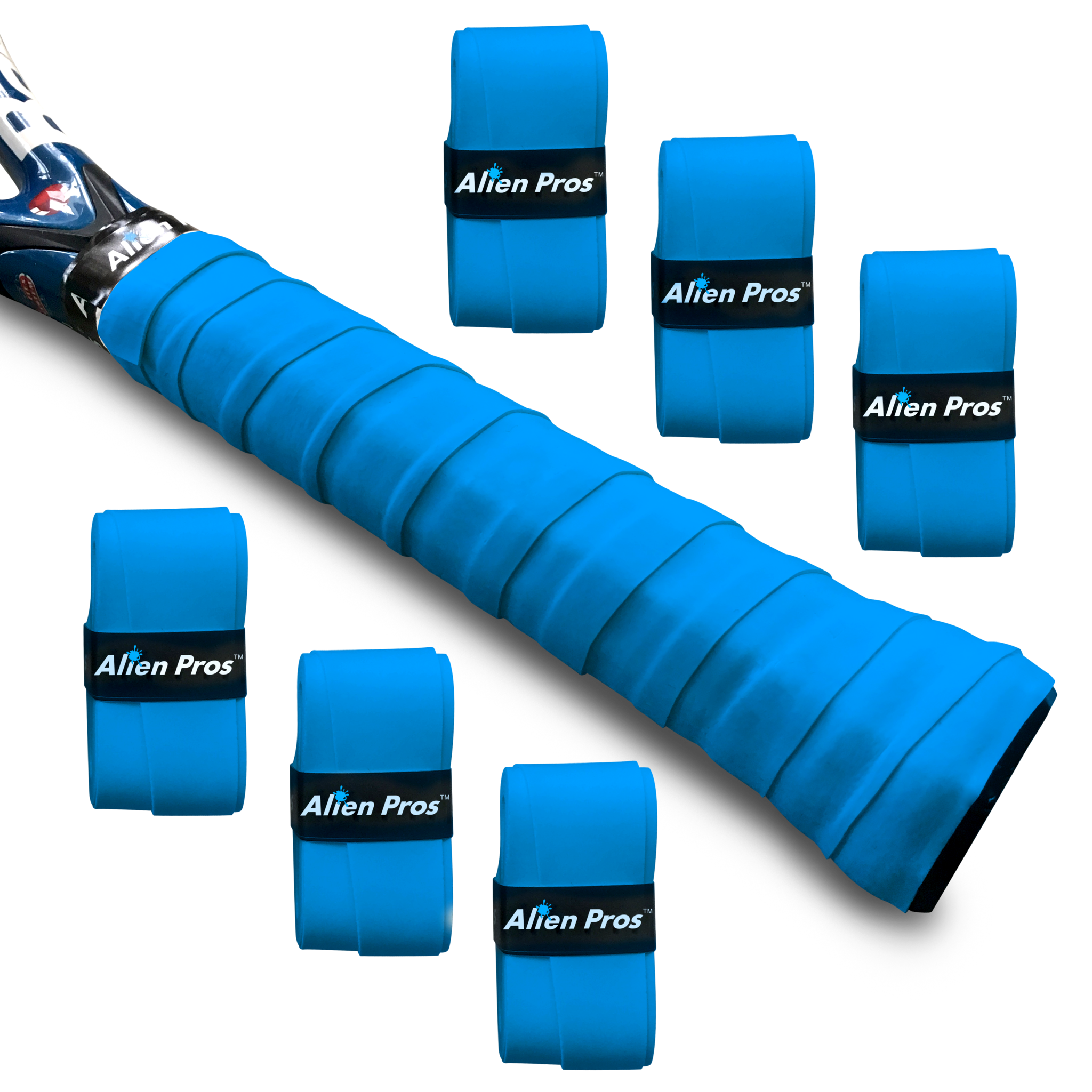 Alien Pros - Wholesale Sporting Accessories - [US] Alien Pros Tennis Racket Grip Tape Basic Dry (6 Grips)1