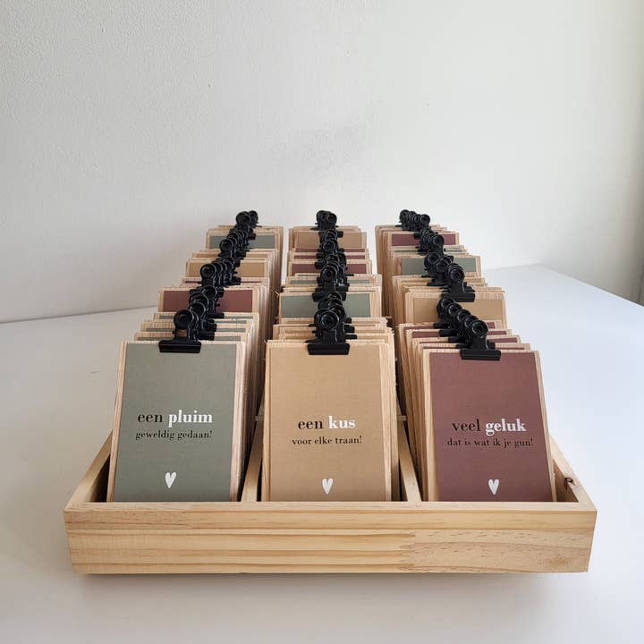 SEQ LIFESTYLE - Wholesale Plaatskaartje - Klembord - Hart Blauw2