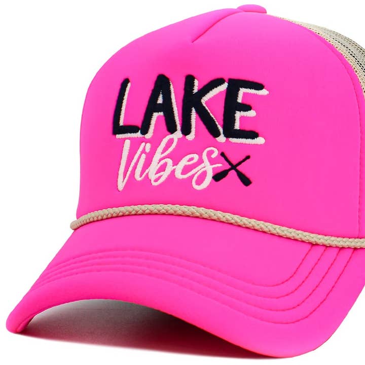 MiMi Wholesale - Wholesale Trucker Hat - Women's - KBV1617 Lake Vibes Foam Trucker Mesh Cap
