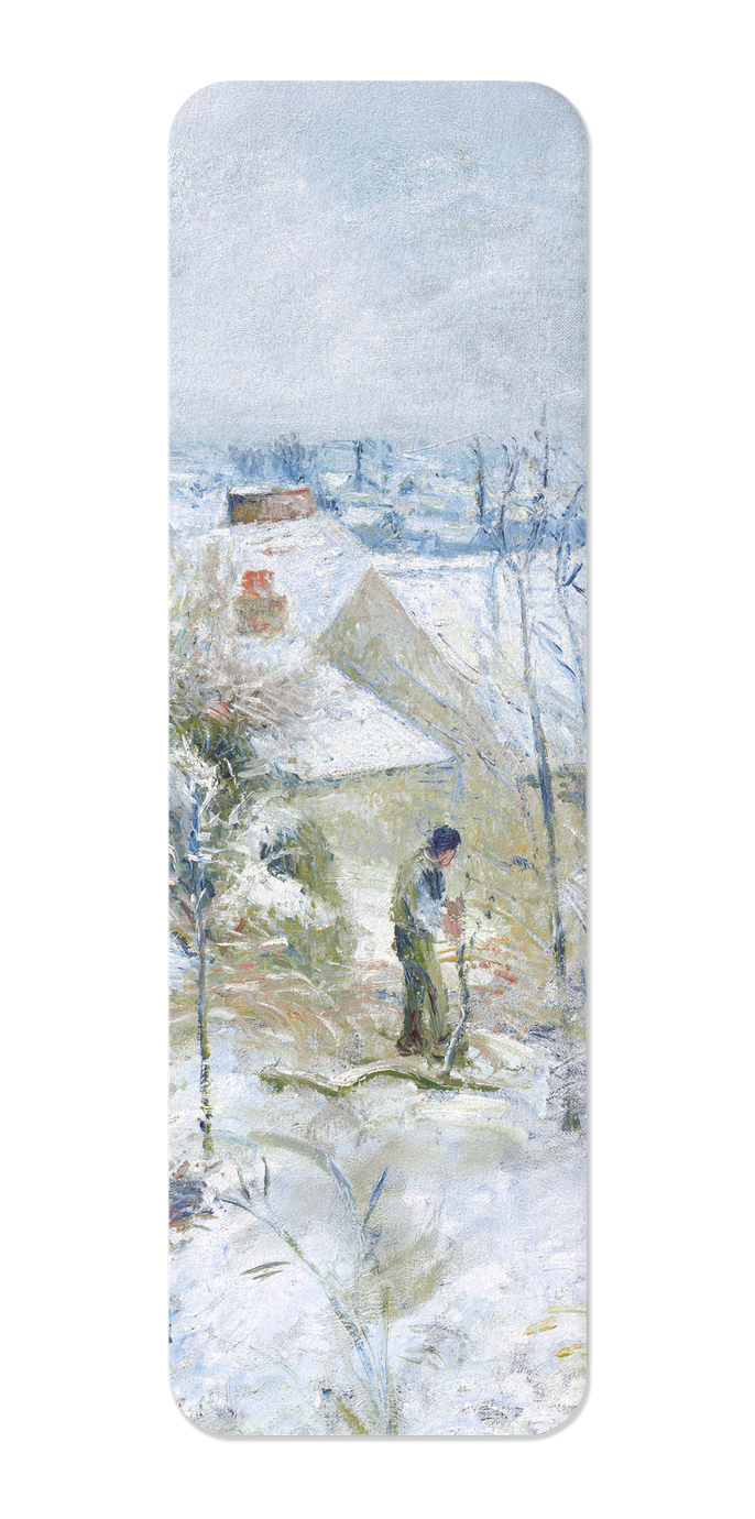 Ezen Trade – wholesale Bookmark – RABBIT WARREN AT PONTOISE, SNOW (1879): Painting Bookmark0