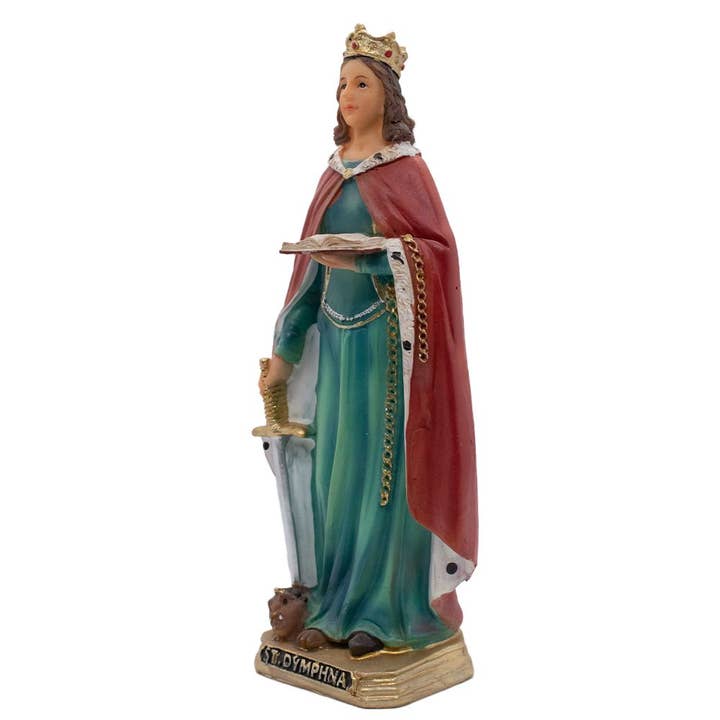 Village Gift Importers - Wholesale Decorative Figurine - St. Dymphna Statue 8"1