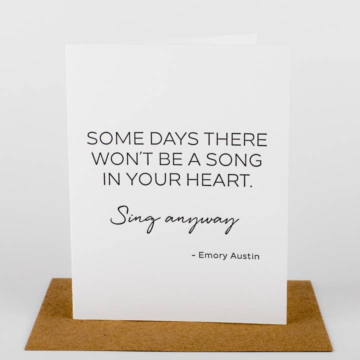Some Days Greeting Card for wholesale by Wrinkle & Crease Paper Products