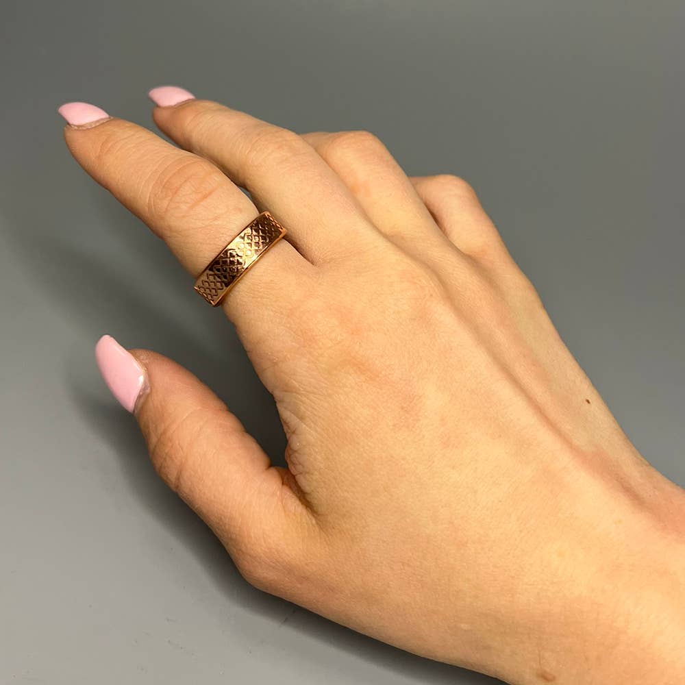 VIE – wholesale Band/stacked ring – Copper Rings24