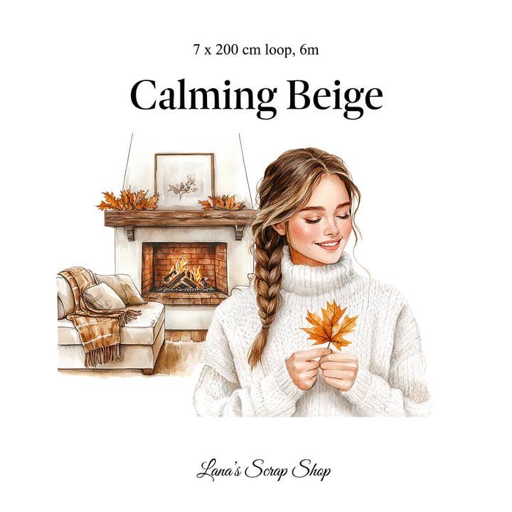 Beruhigendes Beige - PET-Band für den Großhandel von Lana's Scrap Shop