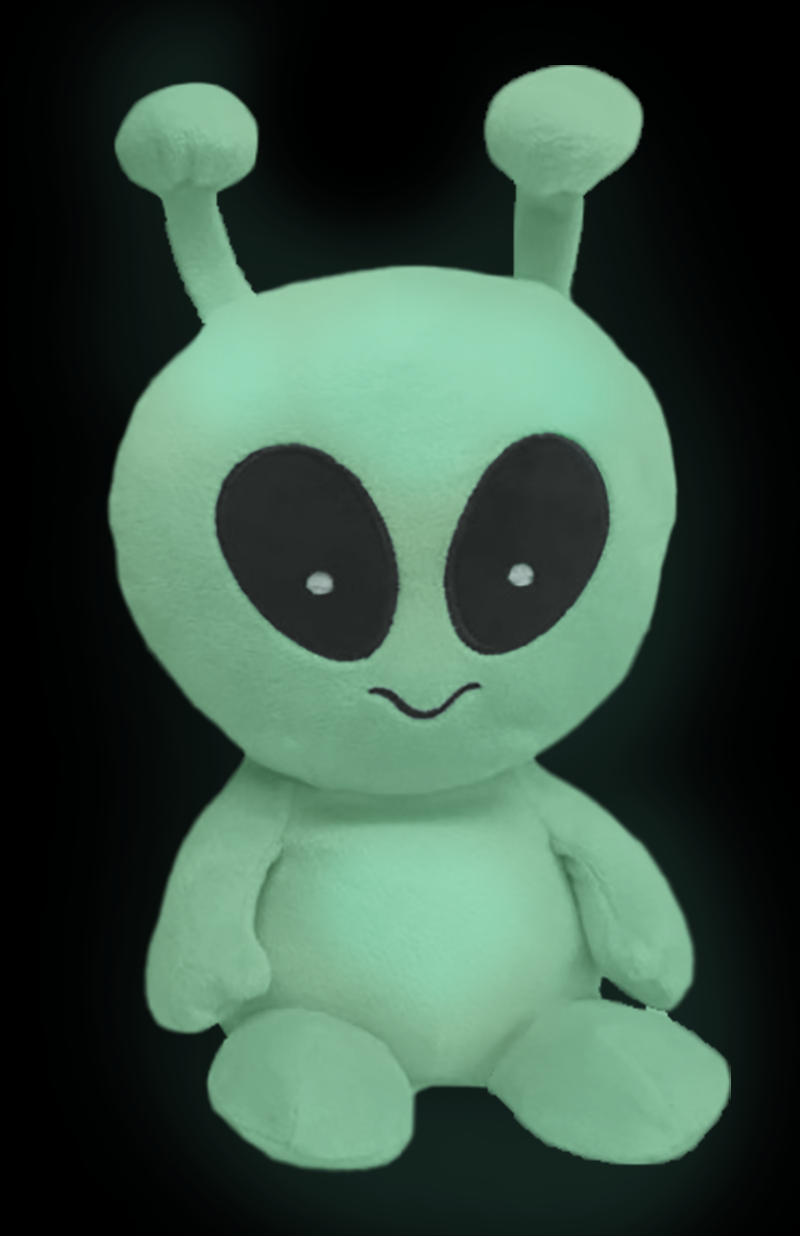 1i4 Group - Wholesale Stuffed/Plush Toy - Kids & Baby - Alex Alien Glow-in-The-Dark Warm Pal