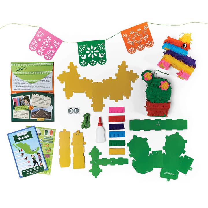 Little Passports Inc - Wholesale DIY Craft Kit - Kids - Craft Around the World: Party Pinatas