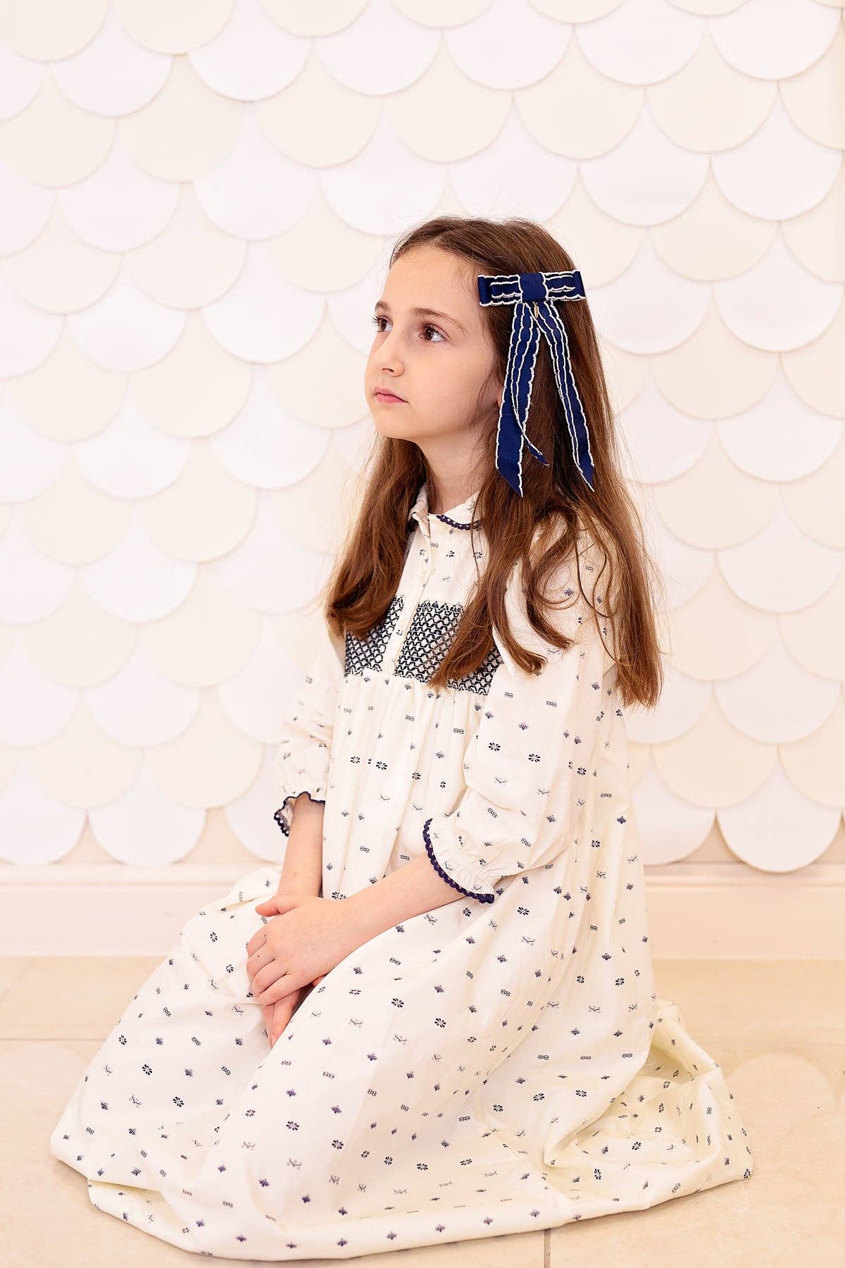 Project 6 NY Kids - Wholesale Hair Bow - Kids - Rebecca Moonstitch Clip - Red6