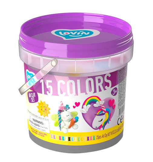 Baby Republic – wholesale DIY craft kit – Child – Modelling Air Clay Bucket - Cute Creatures