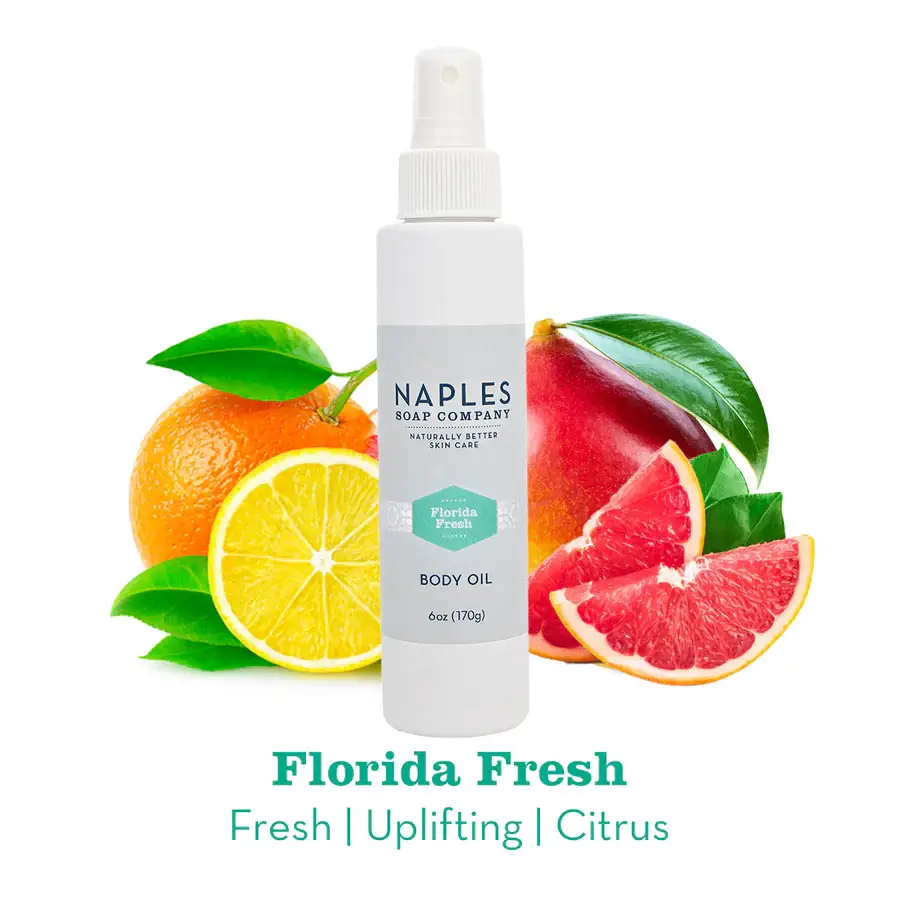 Naples Soap Company | Clean Beauty, Natural Bath & Body - Wholesale Bath/Body Oil - Florida Fresh Body Oil - Fresh & Citrusy0