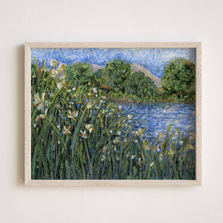 Wind on the Water | Landscape Art Print for wholesale by Kacie Landis Art