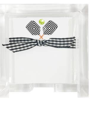 Notepads/Unpadded Mini 1010 Pickleball black for wholesale by Stevie Streck Designs