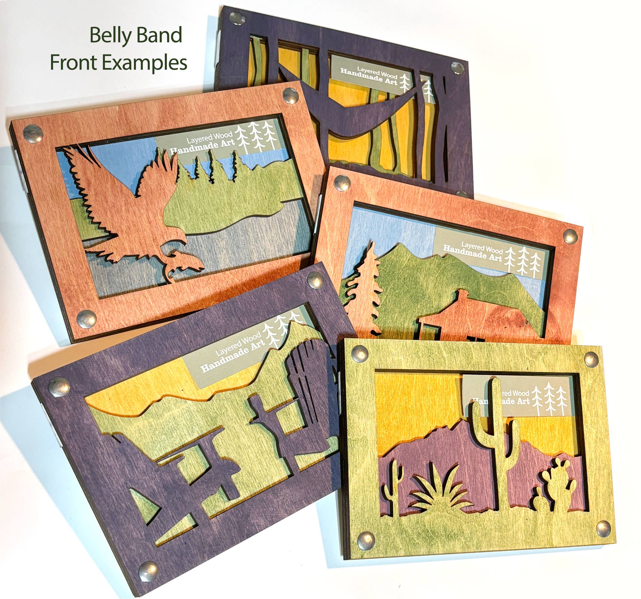 Simple and Sylvan – Arte de parede dimensional/3D por atacado – Arte de Parede de Gondola, Arte de Parede Vida de Esqui, Chalé de Esqui 5” x 7” madeira3