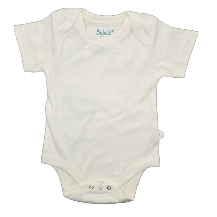 Vanilla Short Sleeve Bodysuit for wholesale by Bubele
