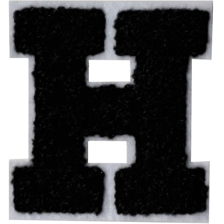 Patch Points - Wholesale Patch - Black Chenille Iron on Letters7