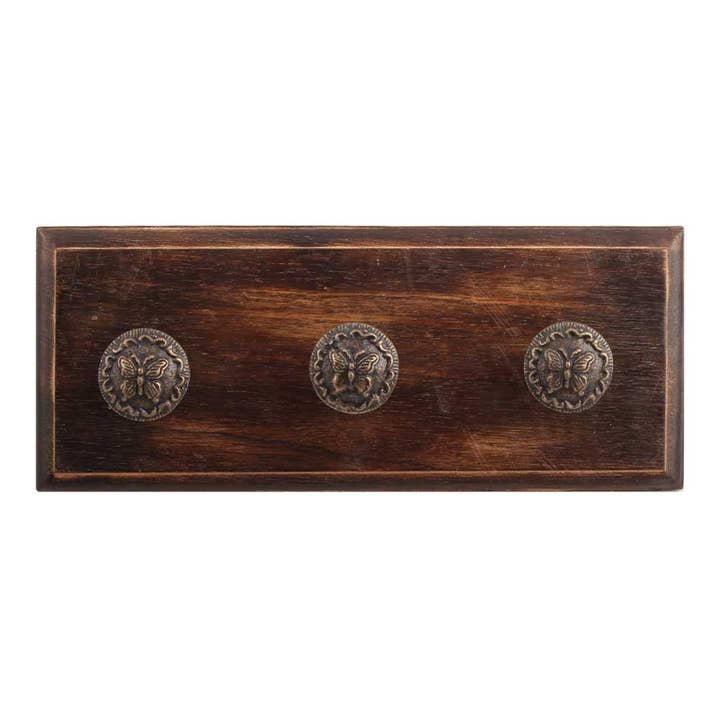 6 Piece Bee Coat Hangers Wall Mount Unique Key Holder for wholesale by Daana Paani LLC