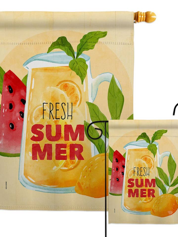 Drapeau de décoration de fruits frais pour boissons d'été pour la vente par Two Group Flag Co