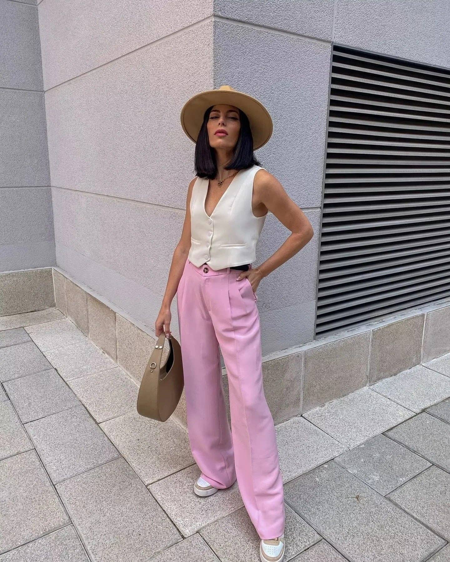 Sweetkama - Wholesale Suit Vest - Women's - Ladies Solid Color Sleeveless V-Neck Vest A195319