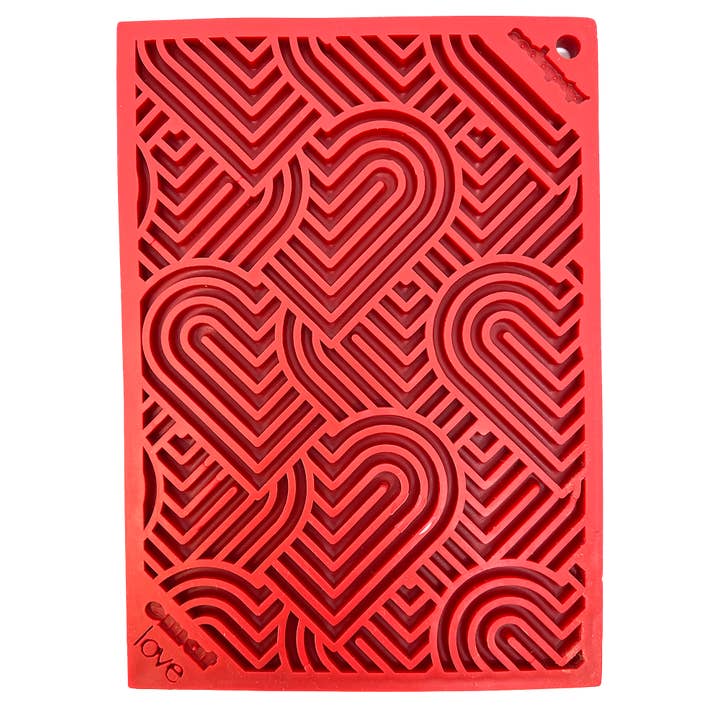 SodaPup Dog Toys – wholesale Pet food mat – Dog – Heart Design Valentine Enrichment Lick Mat