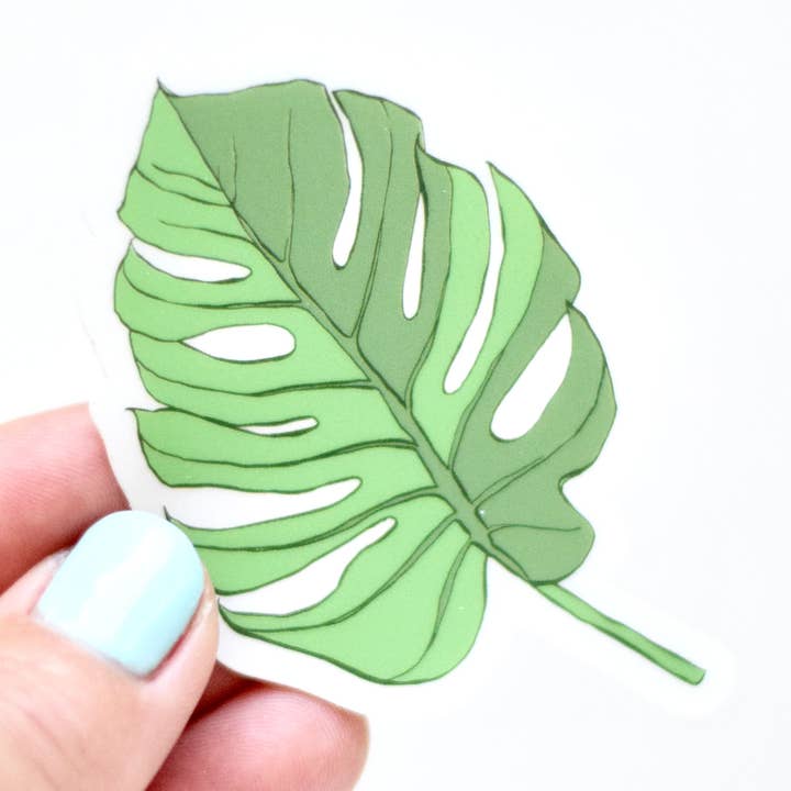 Monstera Leaf Sticker for wholesale by Michelle Renee Co.