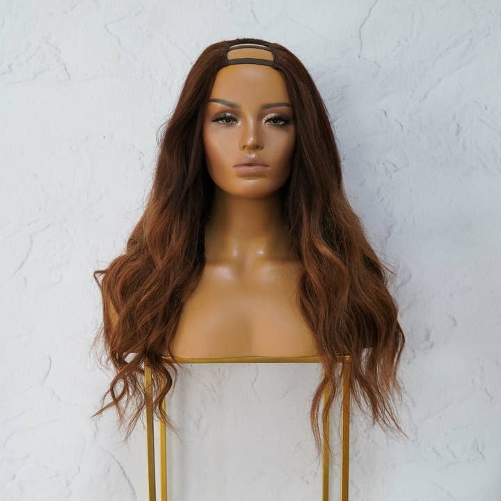 KATIE - Ombre Brown - U Part Wig for wholesale by Milk & Honey