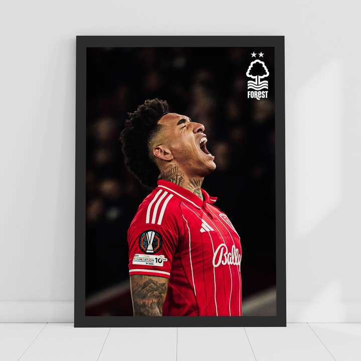 Póster de Acción de Igor Jesus - Nottingham Forest FC Print para venta al por mayor de Themed