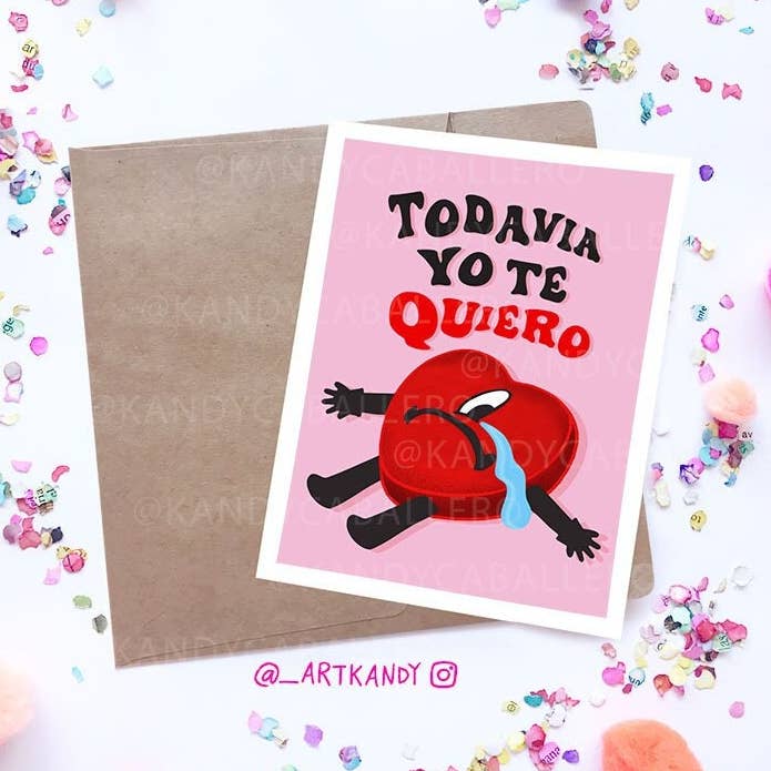 ArtKandy - Wholesale Love Card - Bad Bunny Te Amo Card0