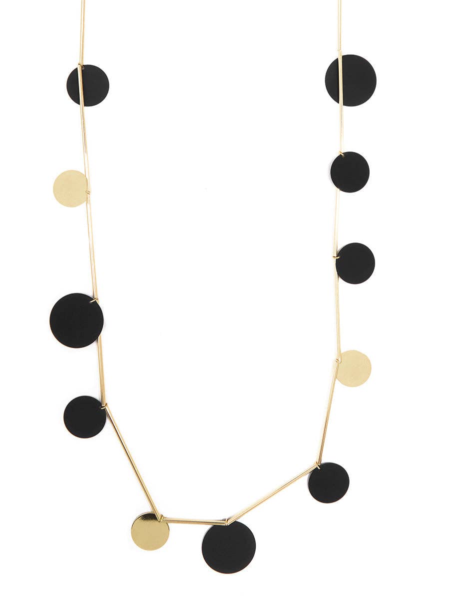 ZENZII Jewelry - Wholesale Bib Necklace - Flat Circle Long Necklace8