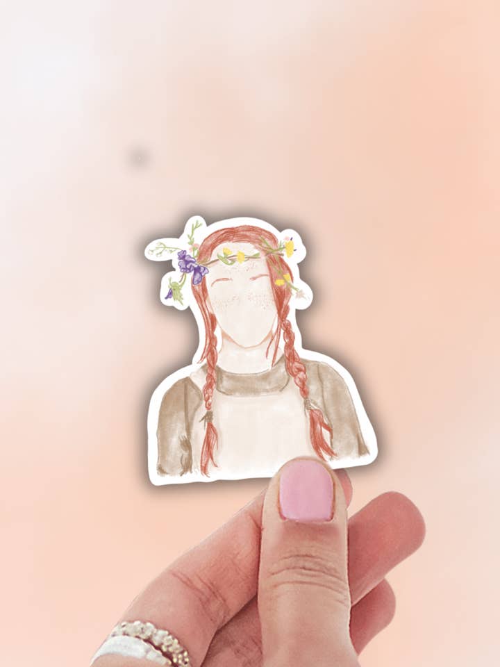 Anne of Green Gables sticker, bookish decals for laptop for wholesale by Lalatina Shop