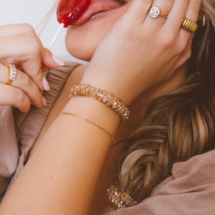 Shop Andi - Wholesale Hair Tie - Tiny Jewel Ponytail1