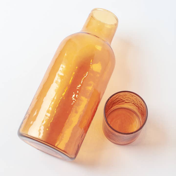 Creative Women - Wholesale Carafe - Handblown Hammered Glass Carafe