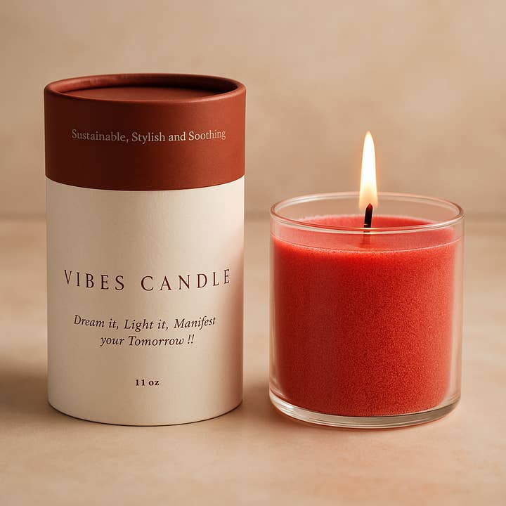 Romantisk ros pärlad ljus - 11 OZ för wholesale av Vibes Pearled Candle