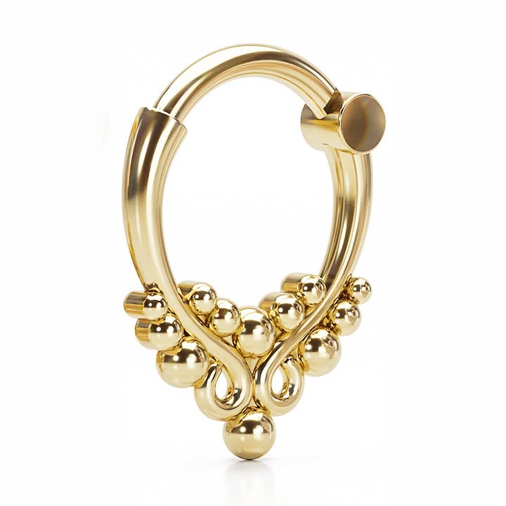 Clicker Hoop indio de oro macizo para venta al por mayor de Umanative Design