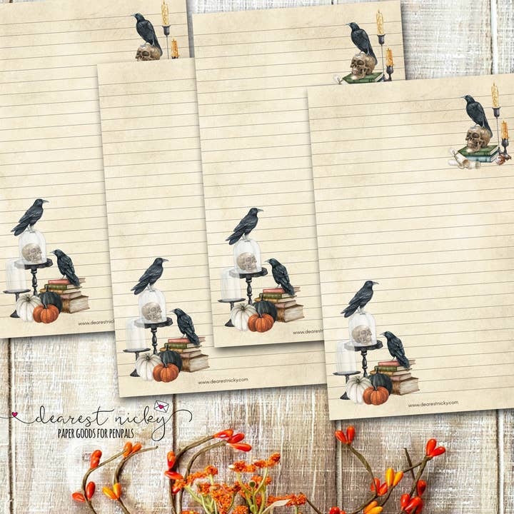 Livros e Corvos Carta Papel por atacado de Dearest Nicky / Mouse & Wren